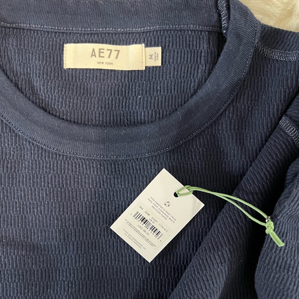 AE77 Premier Clothing, Waffle Long Sleeve, Size M